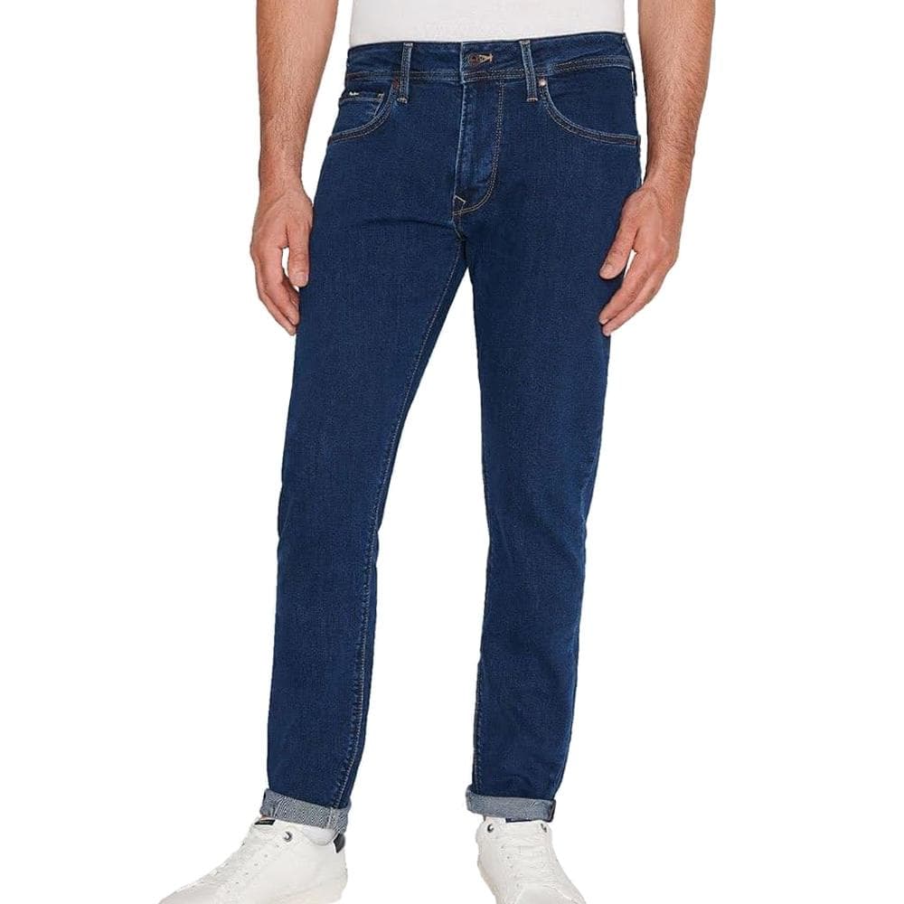 Jean Regular Bleu Foncé Homme Pepe Jeans Tapered PM207390CT7 1