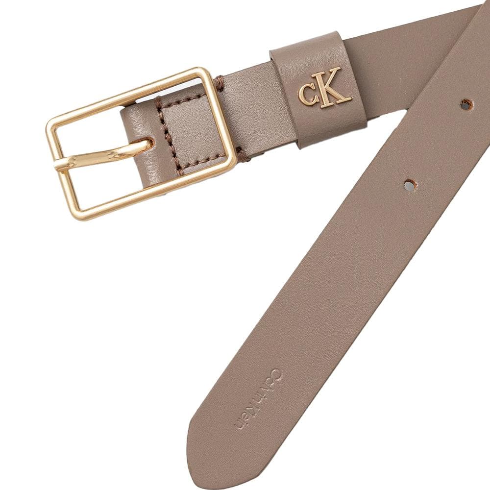 Ceinture Taupe Femme Calvin Klein Square Buckle 2
