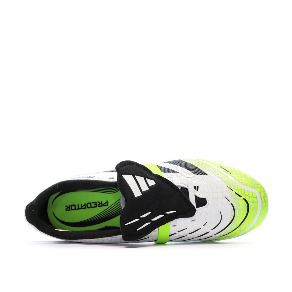 Chaussures de Football Blanc/Vert Homme Adidas Predator League Ft 4