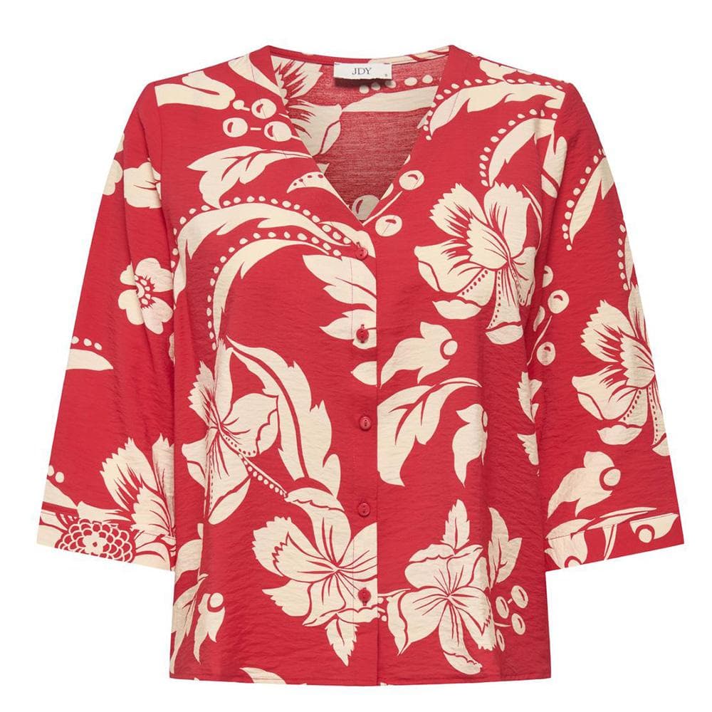 Blouse Rouge/Beige Femme JDY Troya 1