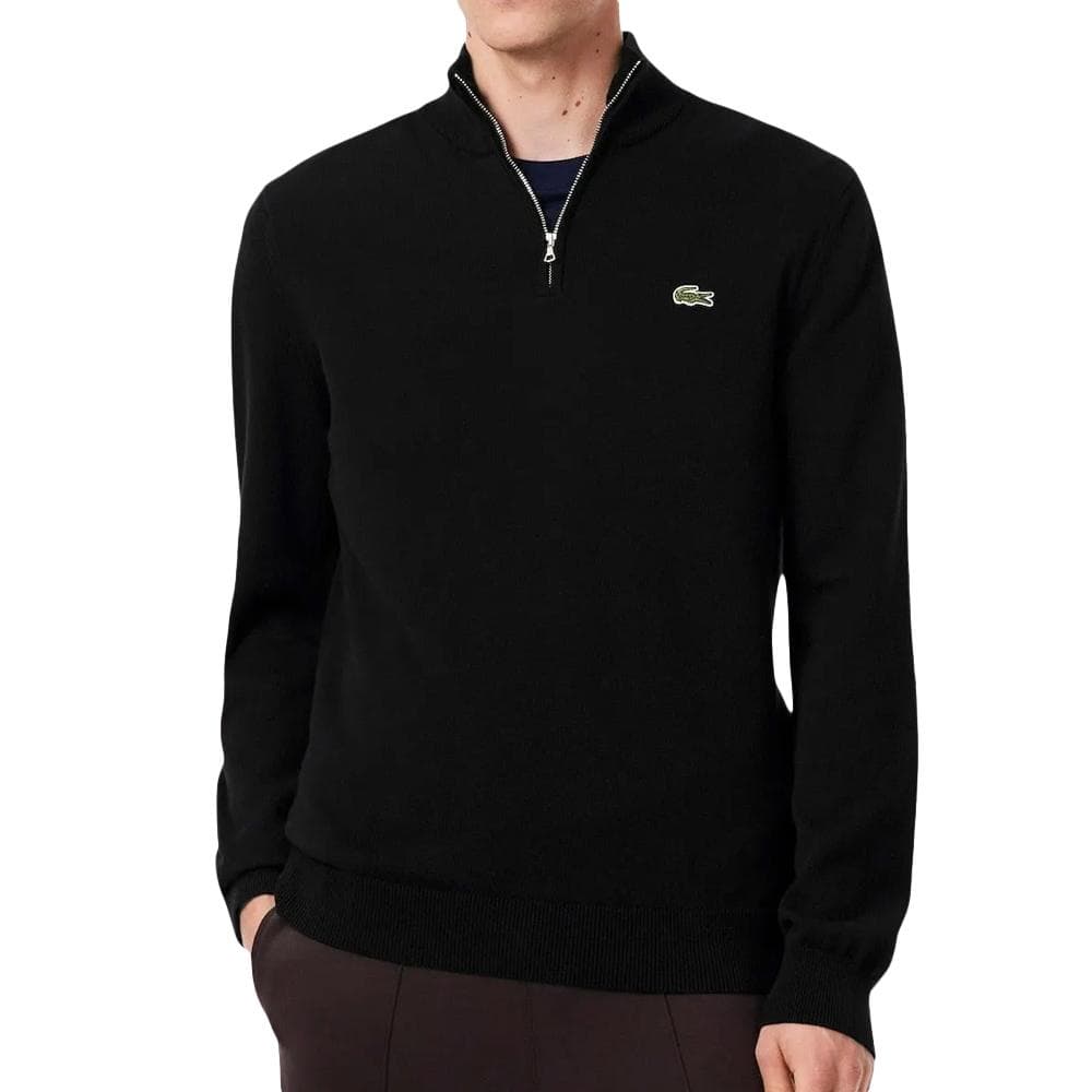 Pull Col Camionneur Noir Homme Lacoste Regular 1