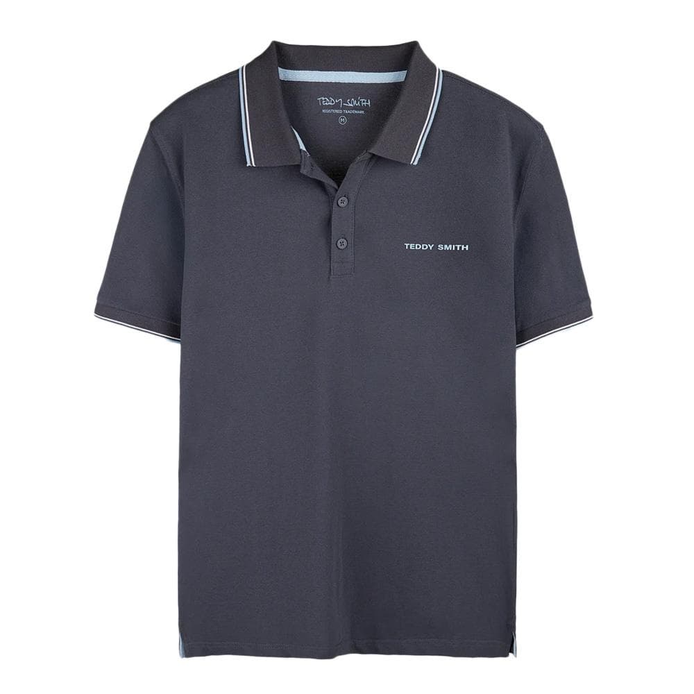 Polo Bleu Foncé Homme Teddy Smith Pasian 2 1