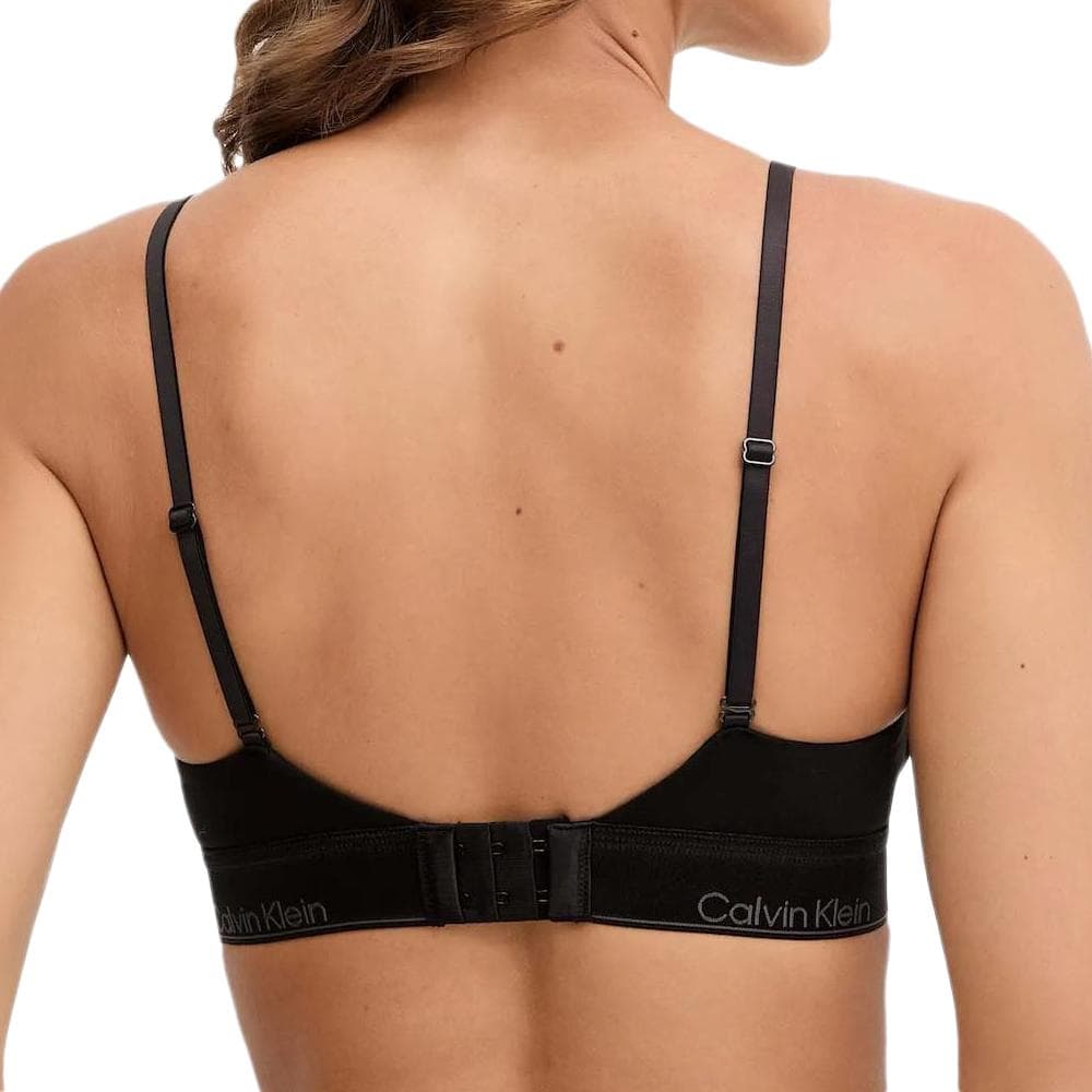 Soutien Gorge Noir Femme Calvin Klein Jeans Lightly Lined Triang 2