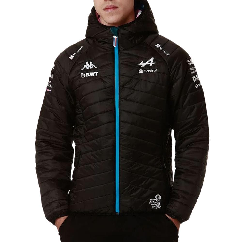 Doudoune Noire/Turquoise Homme Kappa Aboucou Alpine F1 1