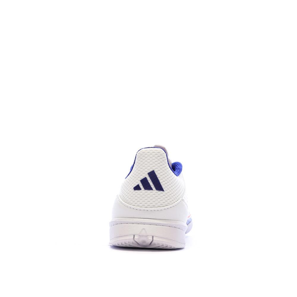 Chaussures de futsal Blanches/Bleu Garçon Adidas F50 League 3