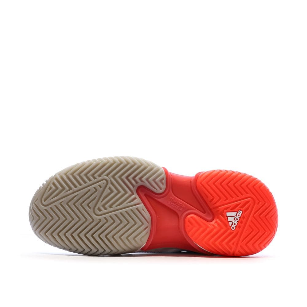 Chaussures de tennis Blanches/Roses Femme Adidas Barricade 5