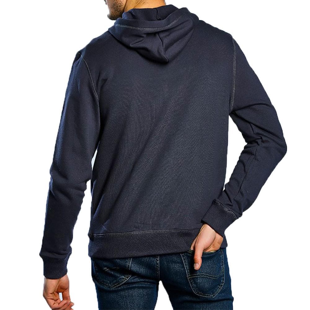 Sweat zippé marine Homme Schott Badge 2