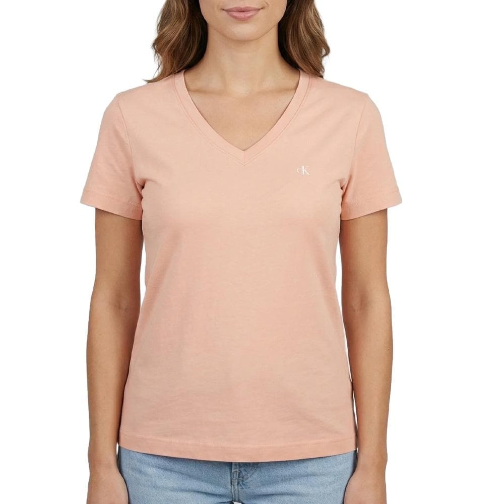 T-Shirt Rose Femme Calvin Klein Jeans Archive LV047B205G 1