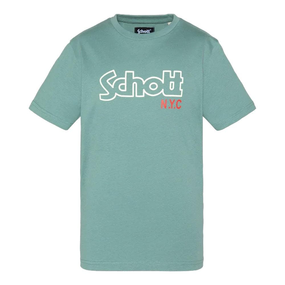 T-Shirt Vert/Bleu Garçon Schott VINTAGE 1