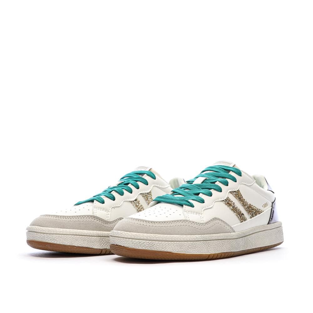 Baskets Ecru/Or Femme Teddy Smith 120598 6