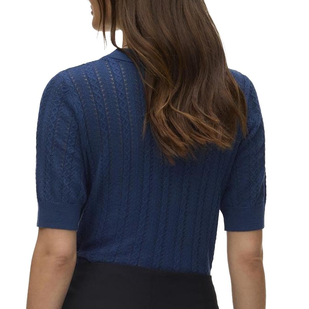T-Shirt Bleu Foncé Femme Vero Moda Morena 2