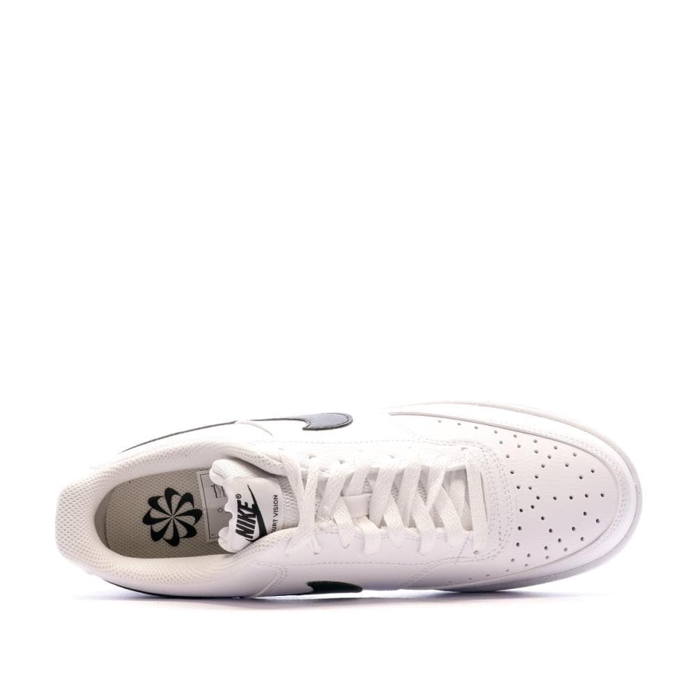 Baskets Blanc/Noir Homme Nike Court Vision Low 4