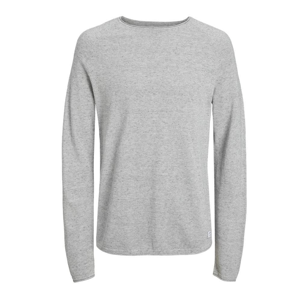 Pull Gris Homme Jack & Jones Knit Crew 1