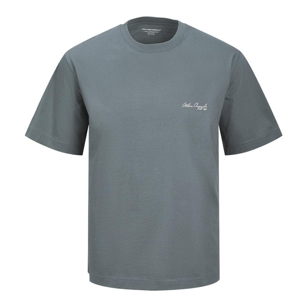 T-shirt Bleu/Gris Homme Jack & Jones Rislington 3