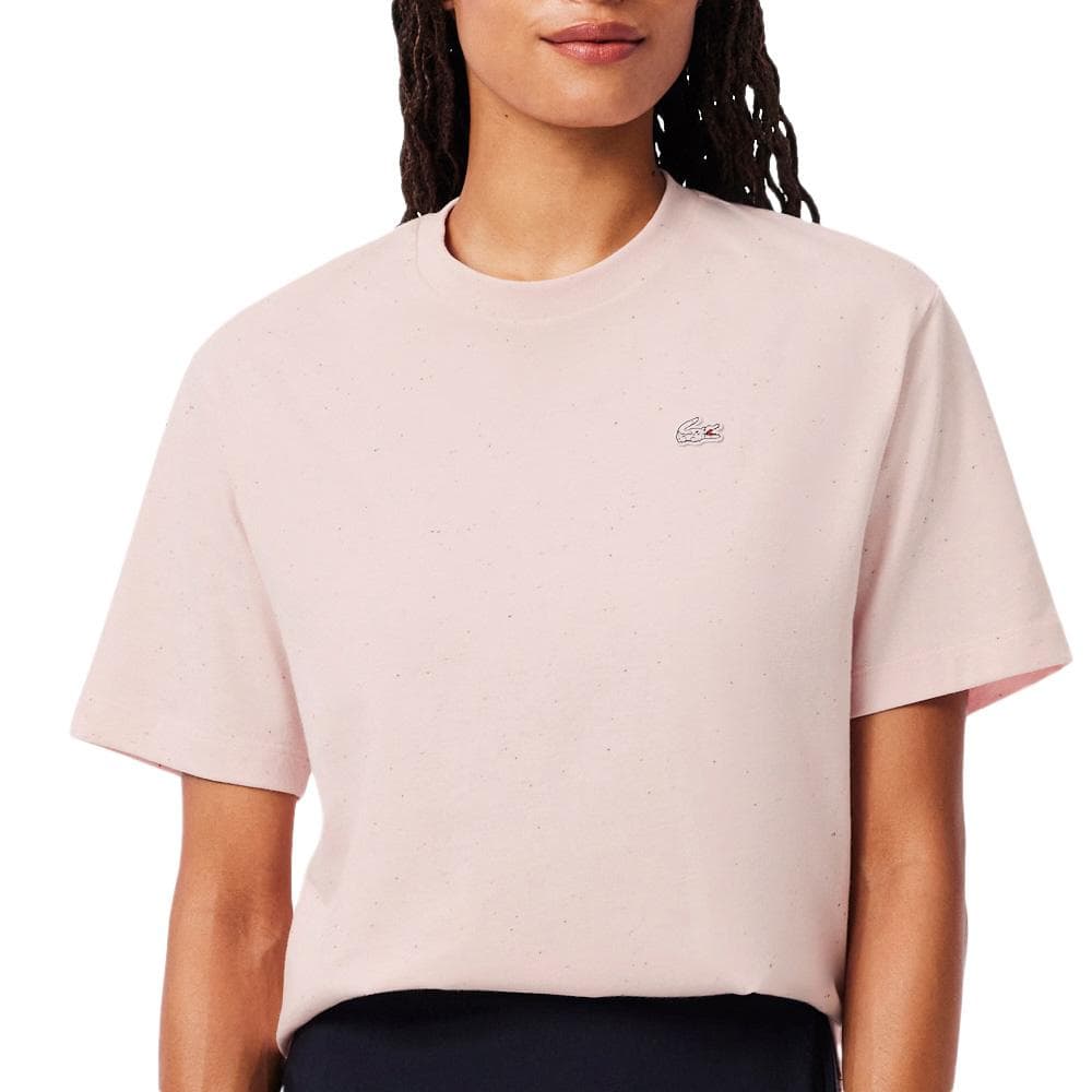 T-Shirt Rose Femme Lacoste T-shirt Relaxed Fit 1