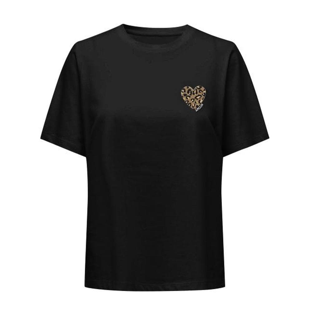 T-Shirt Noir Femme Only Cary 1