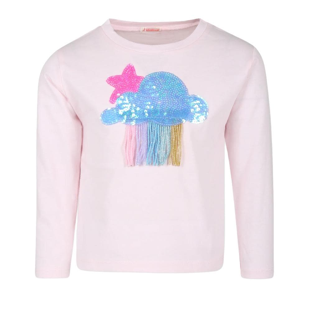 T-Shirt Manches Longues Rose Fille Billieblush U20645 1