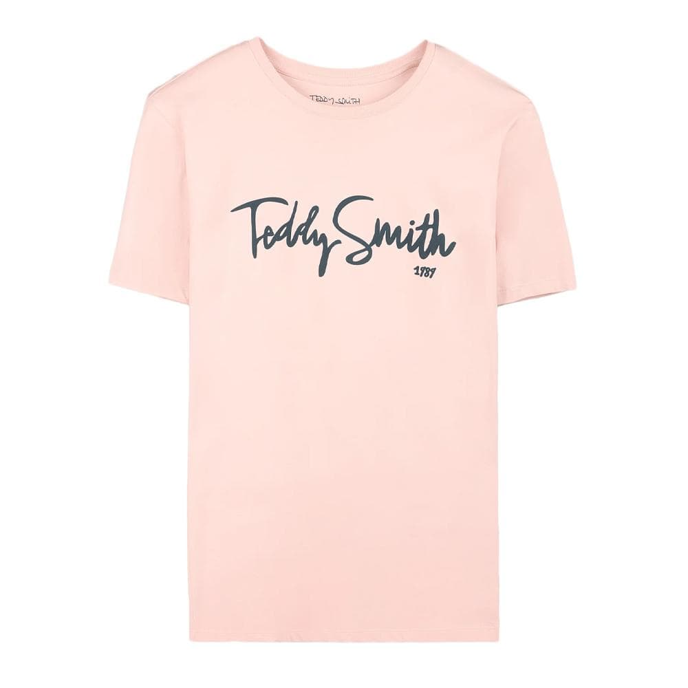 T-Shirt Rose Homme Teddy Smith Evry 1