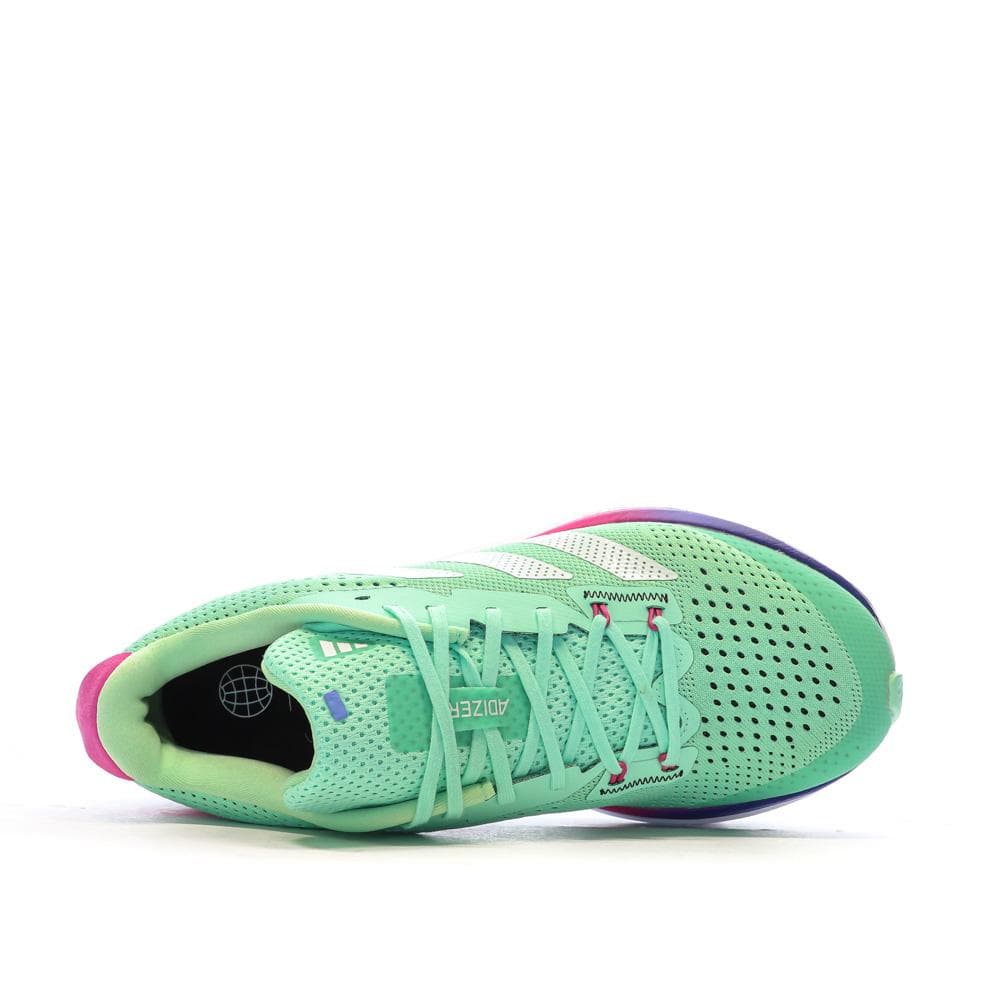 Chaussures de running Vertes/Roses Femme Adidas Adizero 4