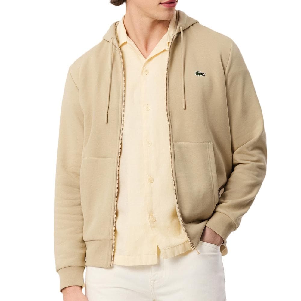 Sweat Zippé Beige Homme Lacoste Zipped 1