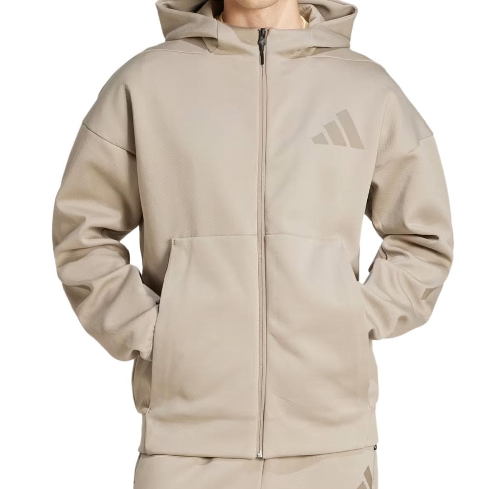 Sweat Zippé Beige Homme Adidas JC5495 1