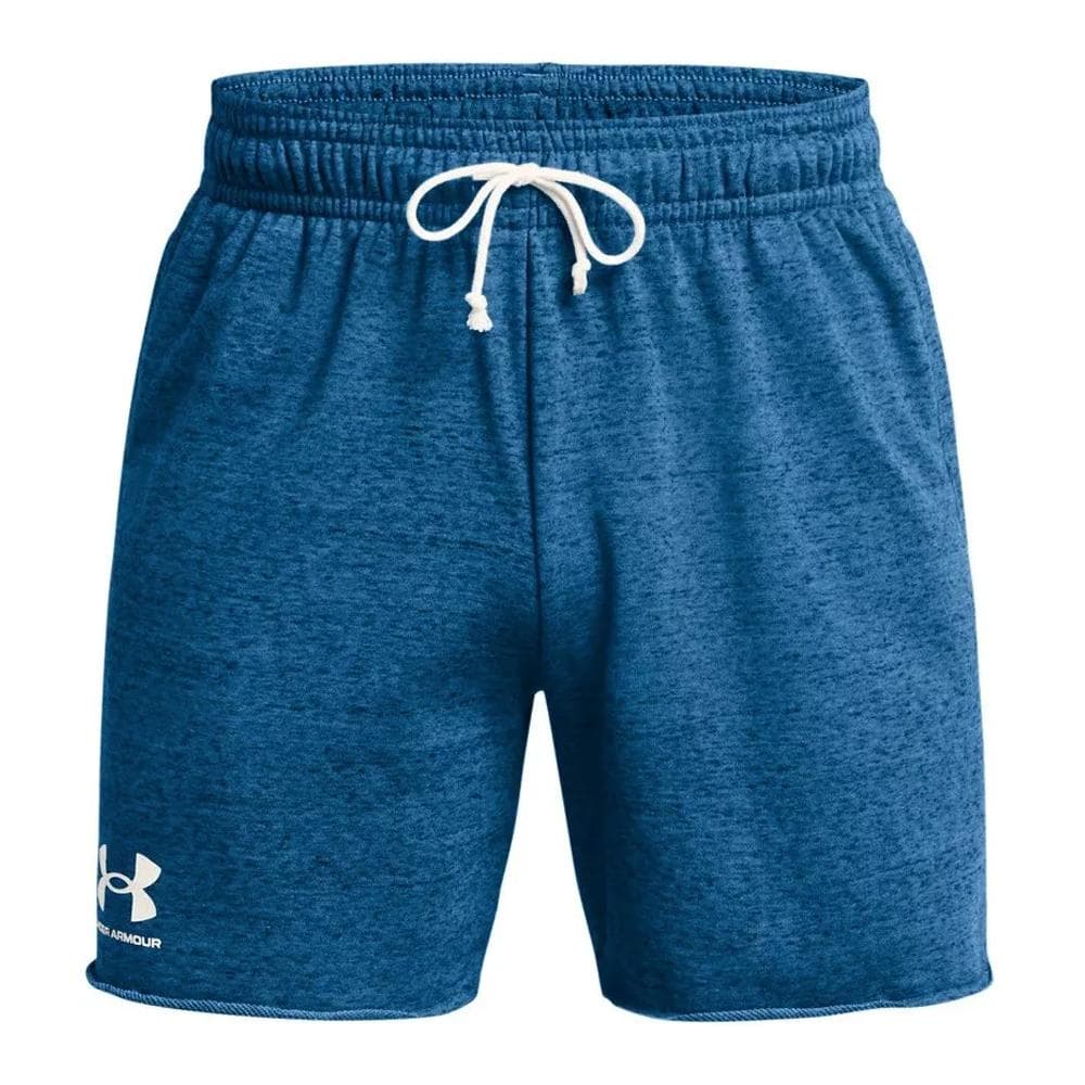 Short Bleu Foncé Homme Under Armour Rival Terry 6 1