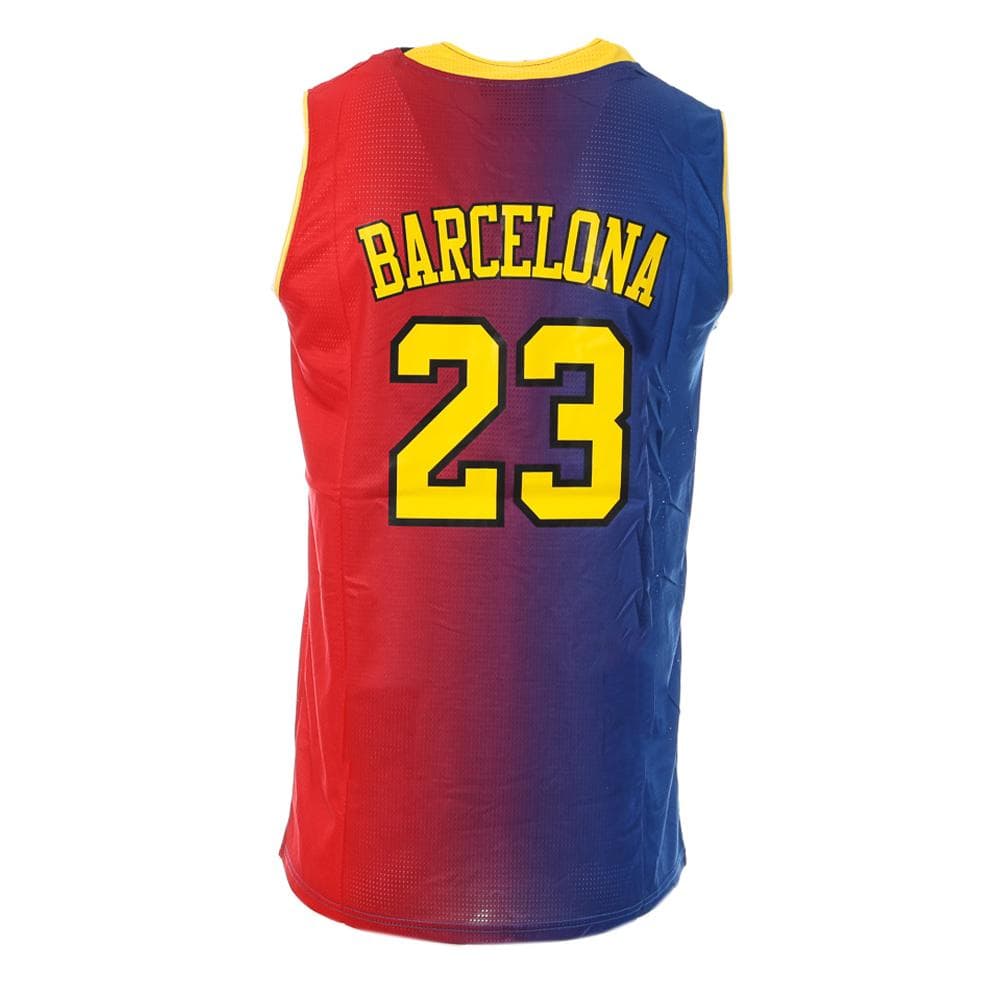 Maillot de basket Rouge/Bleu Homme Sport Zone Barcelona 2