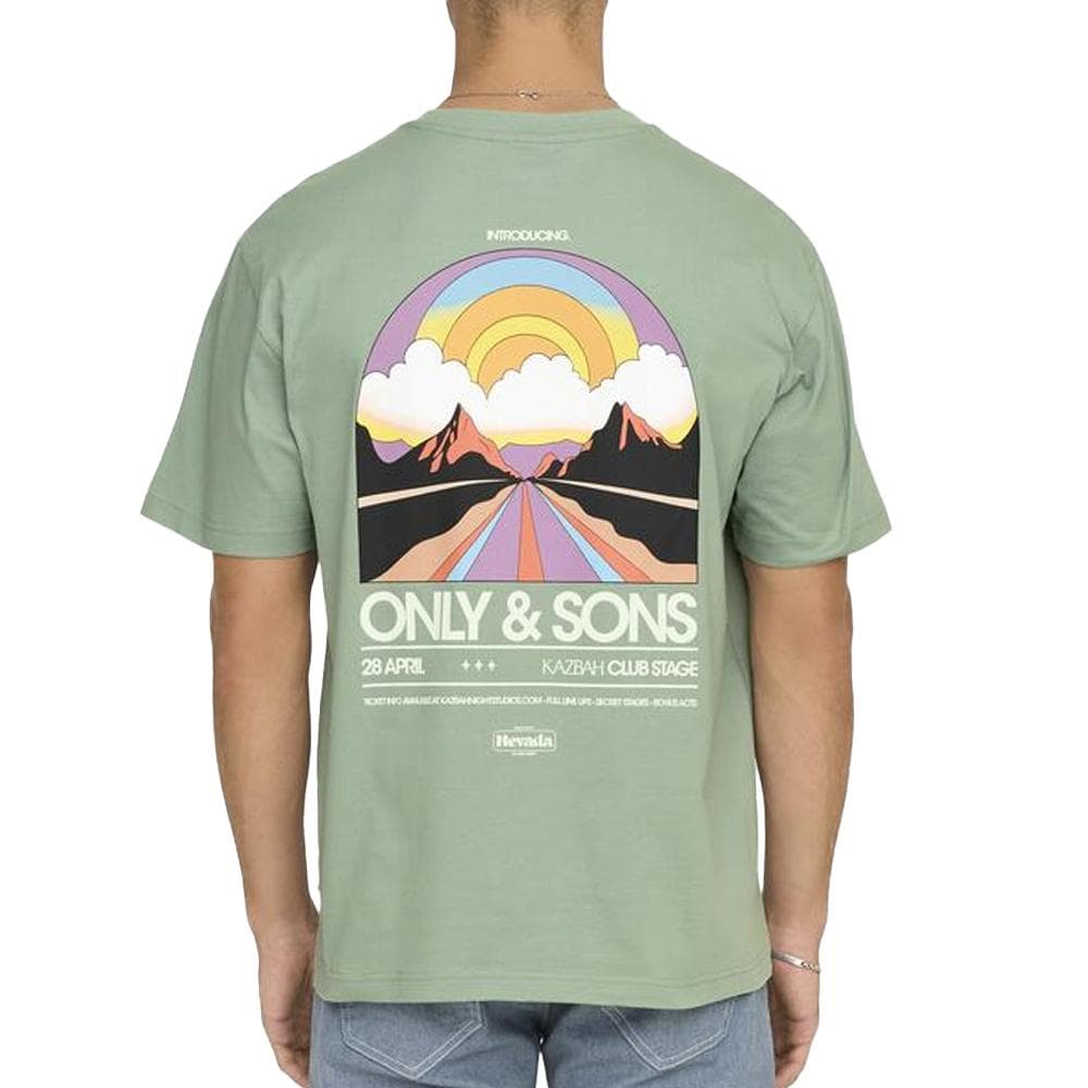 T-Shirt Vert Homme Only & Sons Kazbah 2