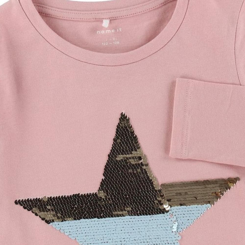 T-shirt Manches Longues Rose Fille Name it Tania 2