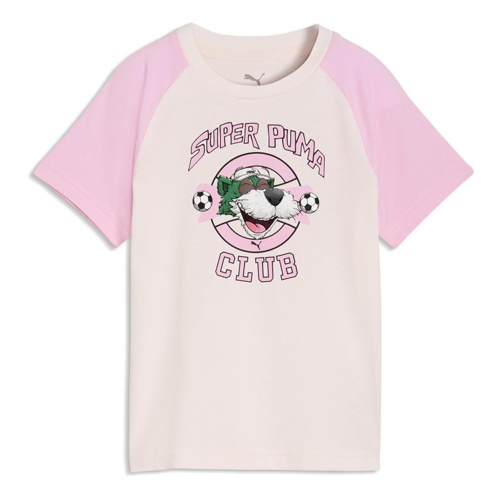 T-Shirt Rose Pale Garçon Puma Super Graphic 1