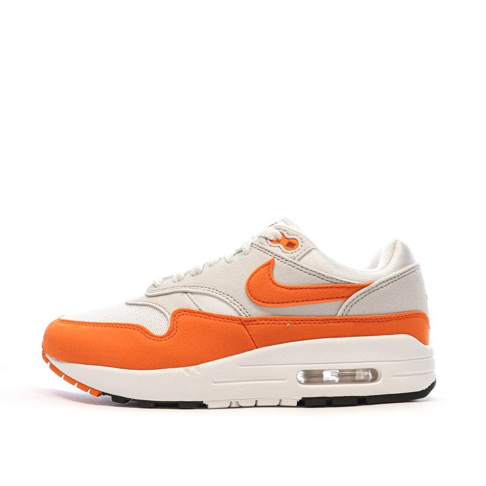 Baskets Blanches/Orange Femme Nike Air Max 1 1