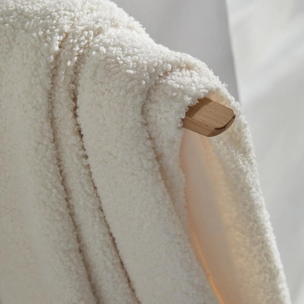 Plaid Bouclette Polaire Blanc Today Plaid 125x150 cm 4