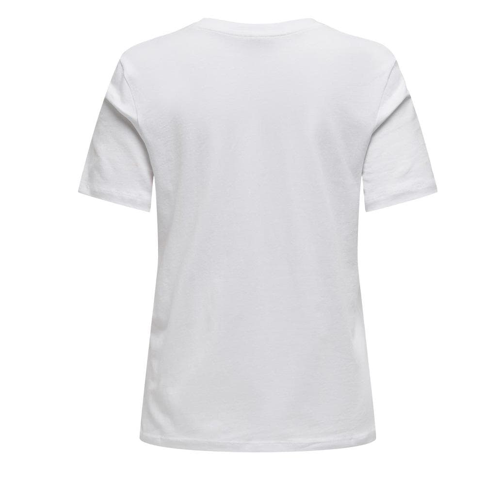 T-Shirt Blanc/Rose Femme Only Henny Life 2