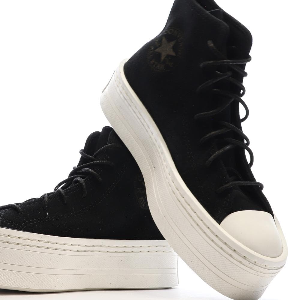 Baskets Noires Femme Converse Chuck Taylor All Star Suede 7
