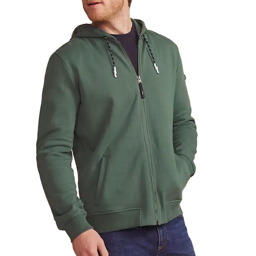 Sweat Zippé Vert Homme TBS JULINZIP 1