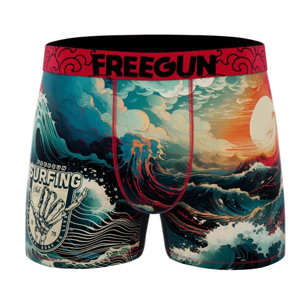 Boxer Rouge/Bleu/Orange Garçon Freegun Mer 1