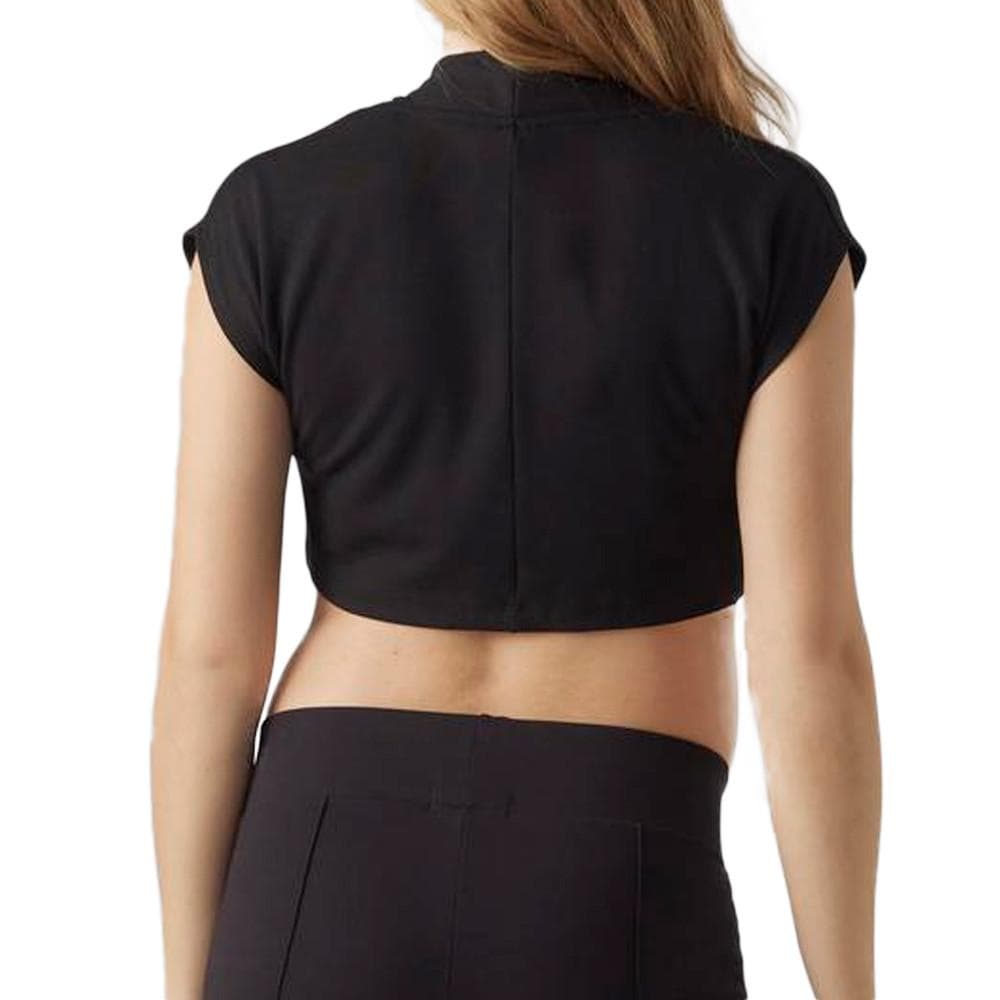 Top Noir Femme Mamalicious Luna Cropped Blazer 2