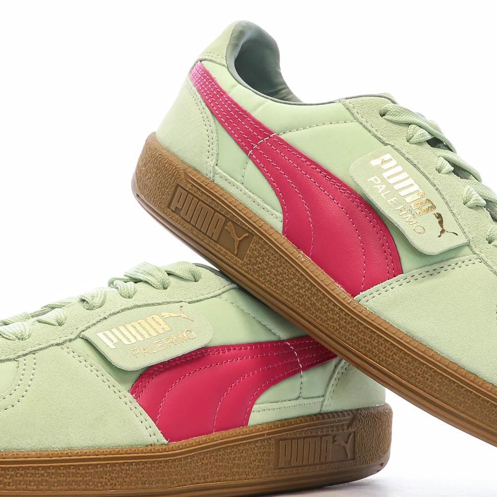 Baskets Verte/Rose Homme Puma Palermo 7