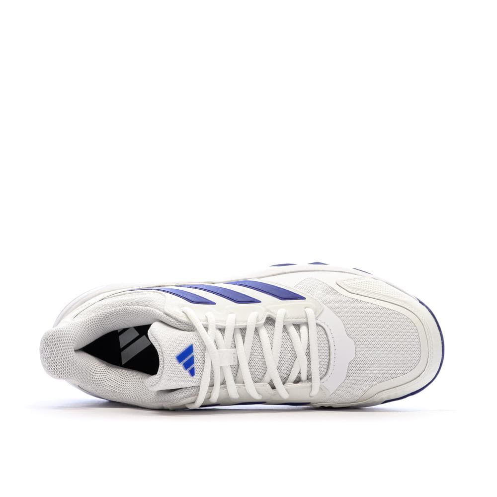 Baskets Blanches/Bleu Homme Adidas Courtjam 4