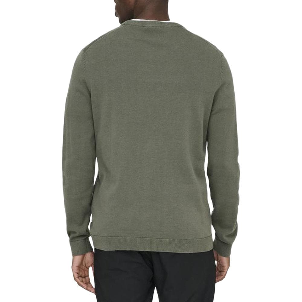Pull Kaki Homme Only & Sons 12Solid 2