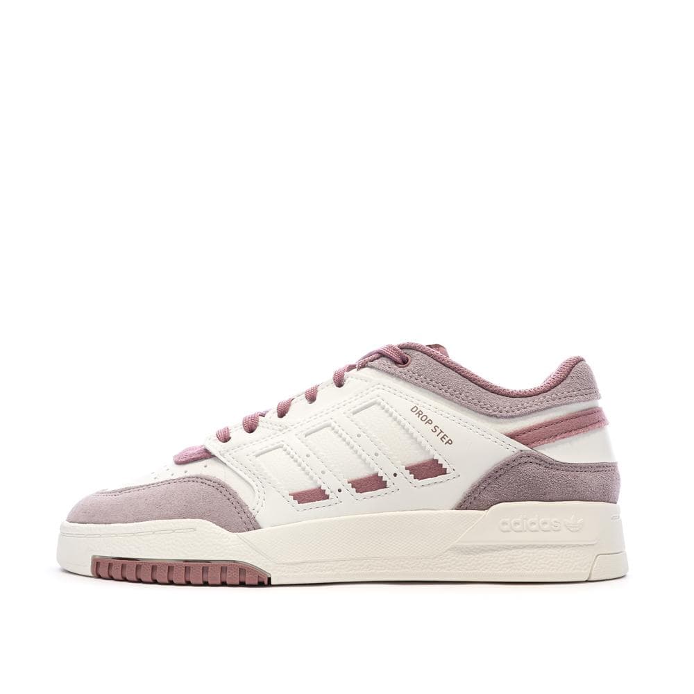 Baskets Blanches/Mauves Femme Adidas Drop Step Low W 1
