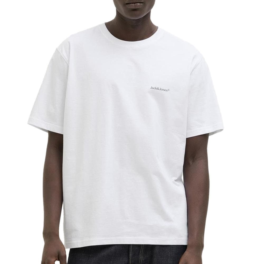 T-Shirt Blanc Homme Jack & Jones Back 1