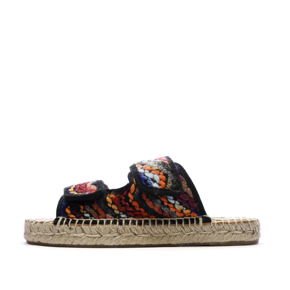 Sandales Noires/Oranges Femme Pare Gabia Batista 1