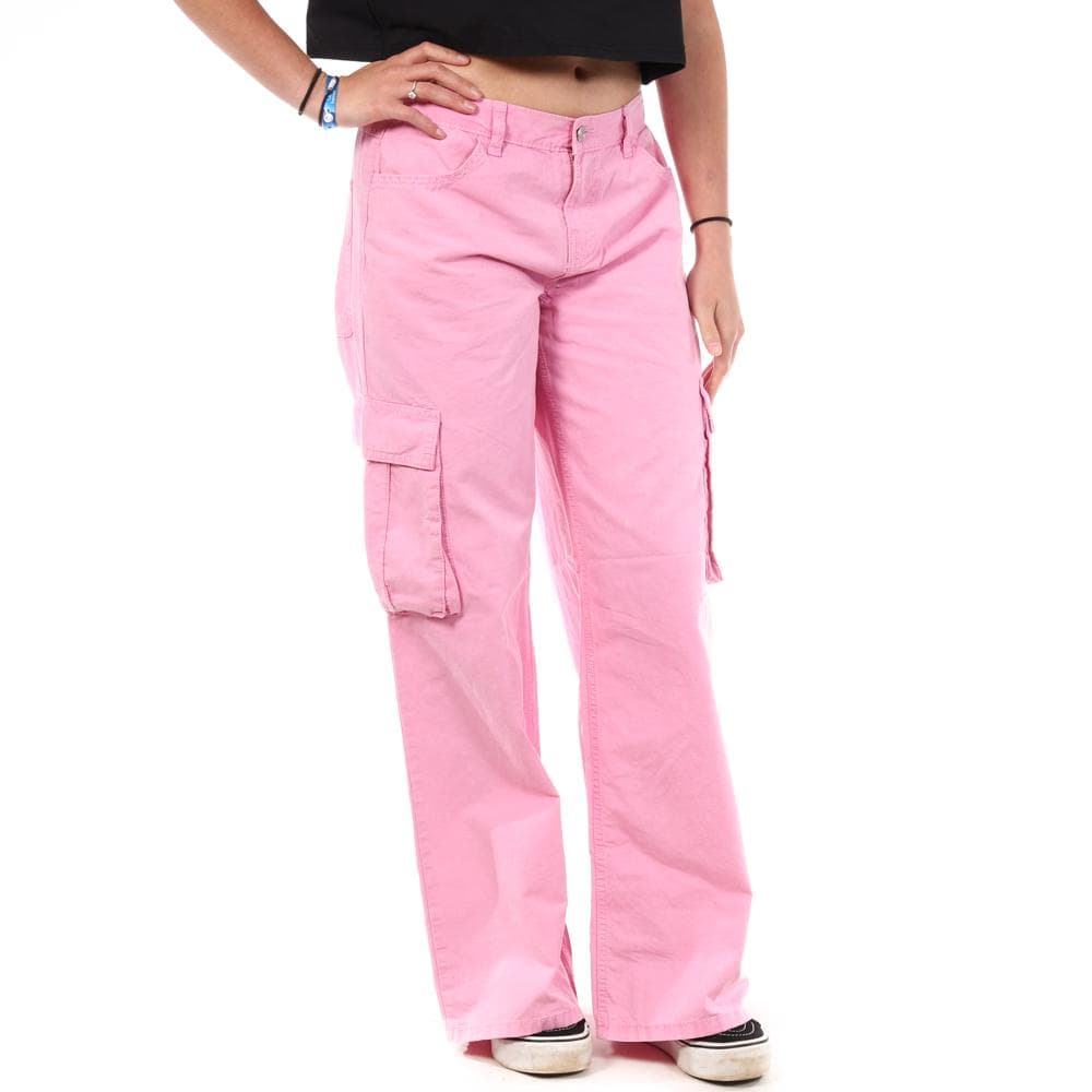 Pantalon Cargo Rose Femme Jennyfer PLOUF 1
