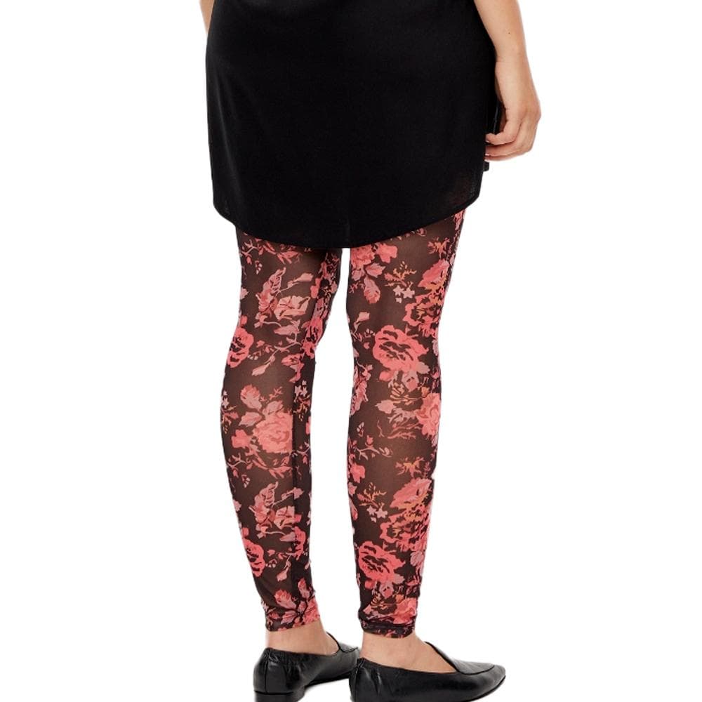 Legging de Grossesse Rouge Femme Mamalicious Mesh 2