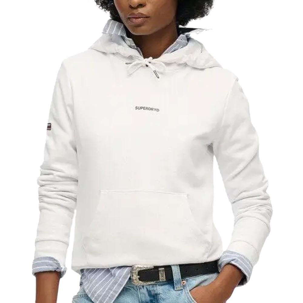 Sweat à Capuche Blanc Femme Superdry Plain Hood 1