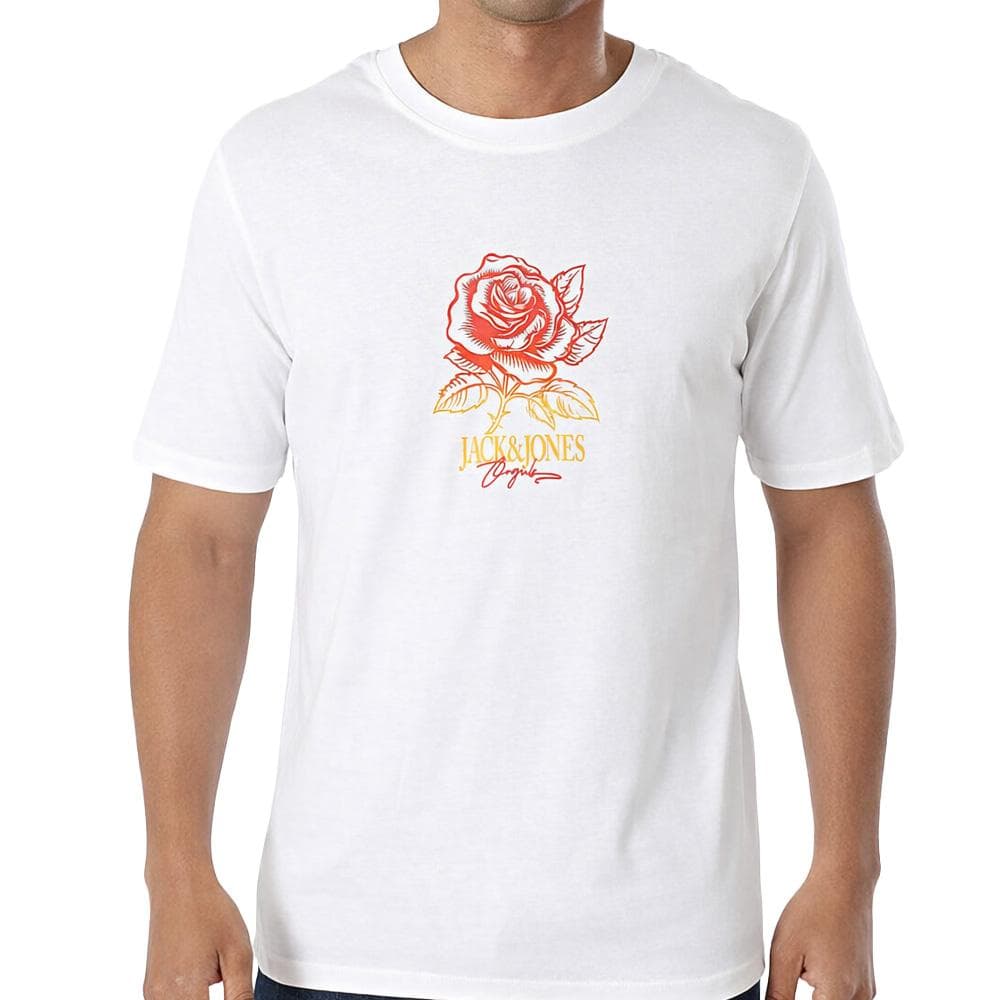 T-Shirt Blanc Noir Jack & Jones Joralmeria 1