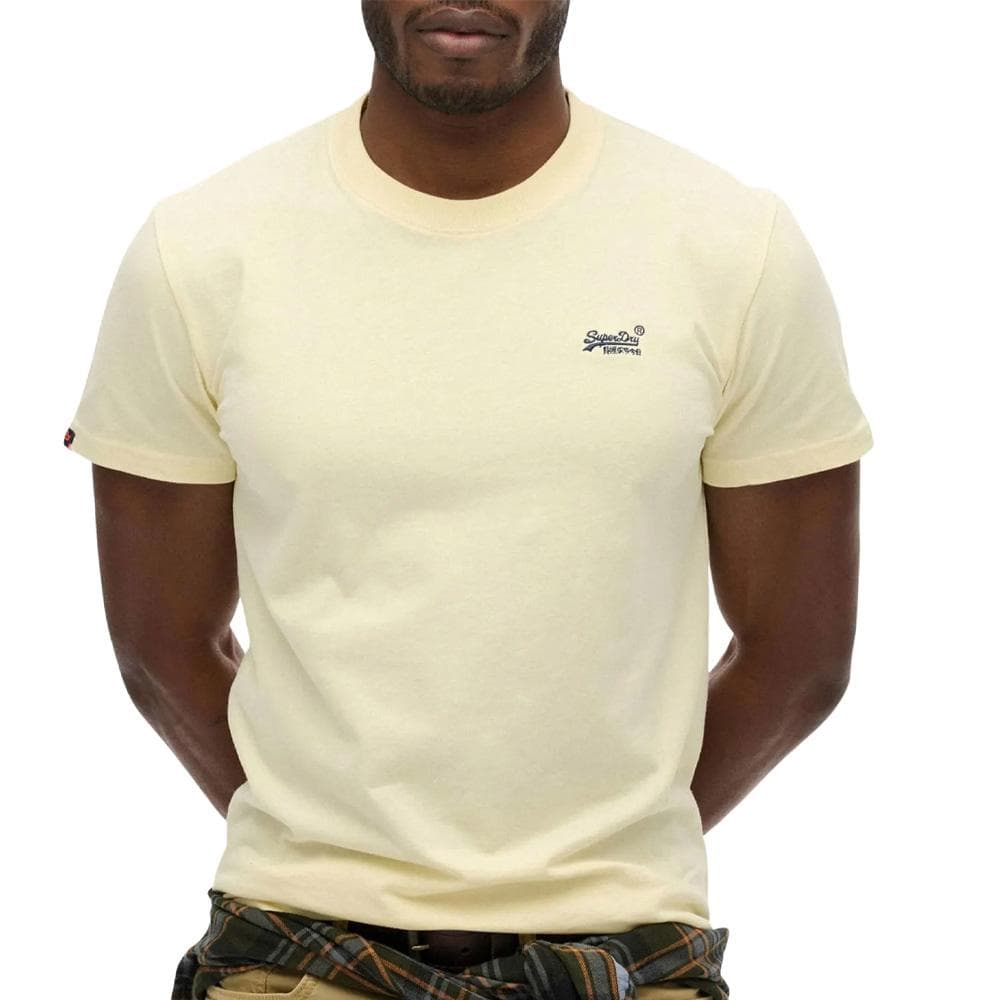 T-shirt Jaune Homme Superdry Vintage LogoR6Ts 1