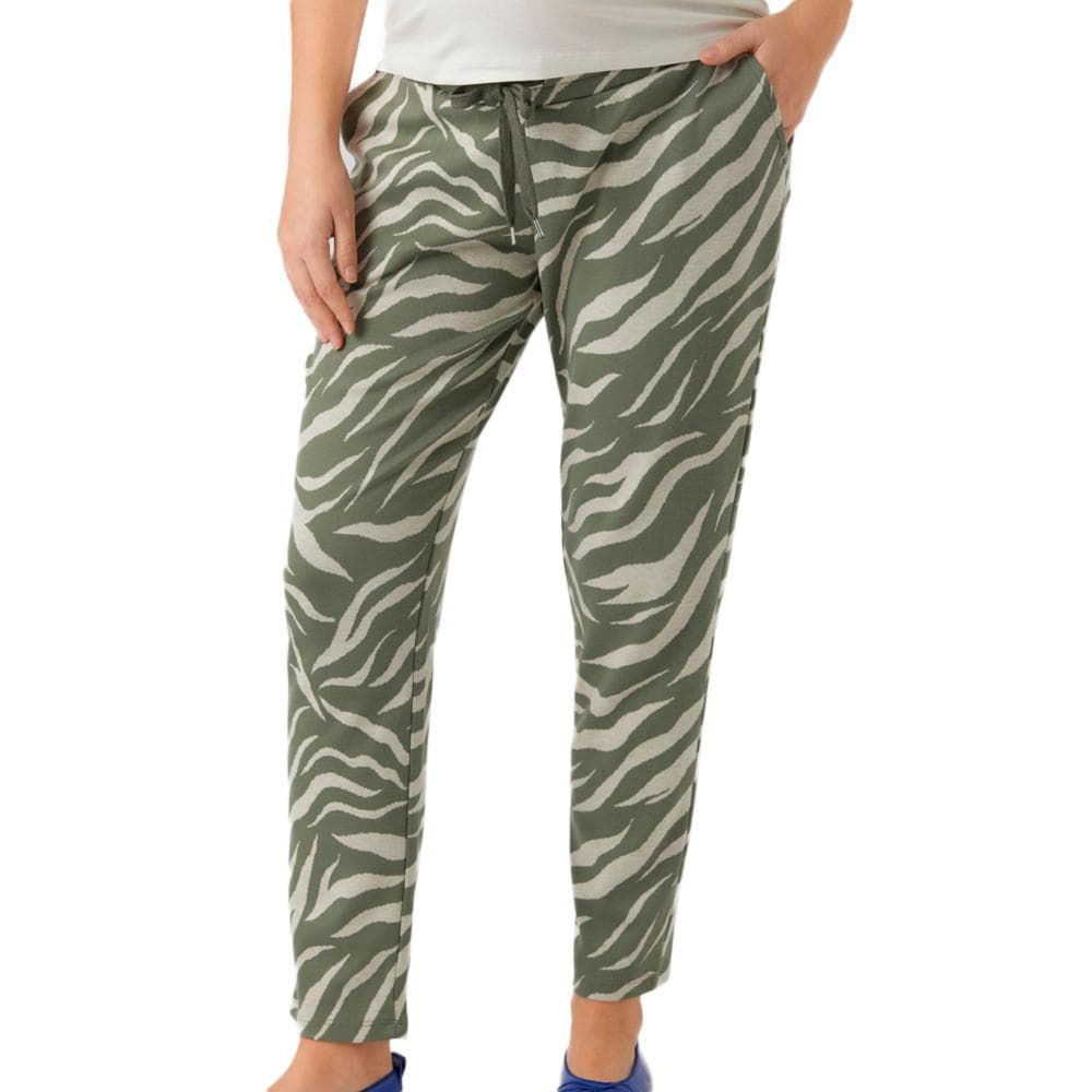 Pantalon Beige/Kaki Femme Mamalicious Lyates 1