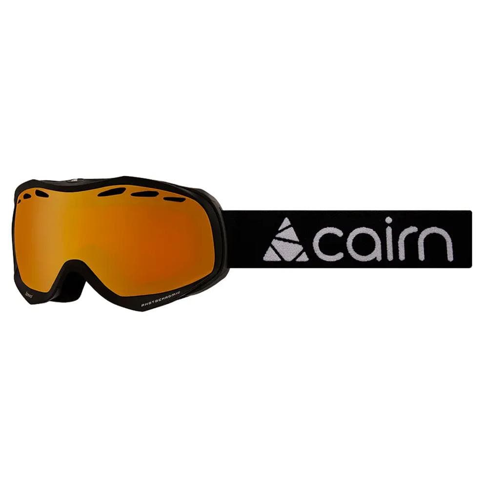 Masque de Ski Noir/Orange Mixte Cairn Speed Photochromic 1